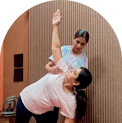 A personalized yoga therapy session for health conditions